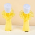 thumbnail image 3 of Girls Big Ruffles Ankle Socks Toddler Girl Frilly Dress Socks Cotton Double Lace Fold Over Fancy Sock for Baby Toddler Kids Easter Flower Girl Back School Wedding Party Outfit Daily Wear, 3 of 4