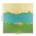 thumbnail image 4 of bedienty Plastic Building Bricks Baseplate Base Plate Board Platform Miniature Replacement Parts Presents Party Favors Accessories Grass Type 1 1Set, 4 of 6