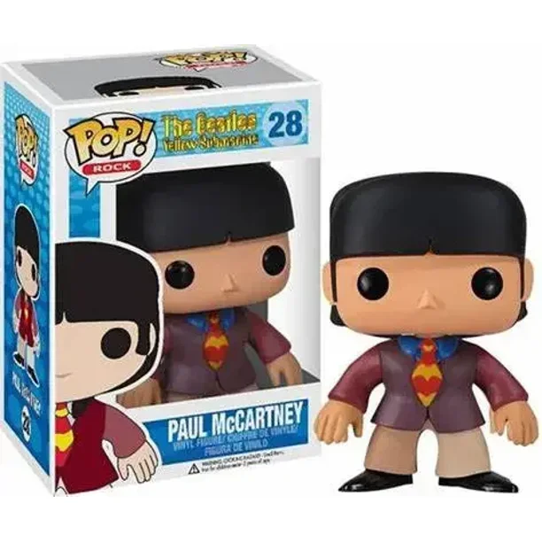 Funko pop ROCK The Beatles Toys John Lennon Paul MCcARTNEY GEORGE HARRISON RINGO STARR BLUE MEANIE 27 28 29 30 Figura de vinilo Walmart en linea
