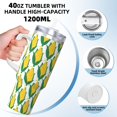 thumbnail image 3 of Disketp Corn Cob for 40 OZ Stainless Steel with Handle Lid Straw for Women Men Birthday Presents, 3 of 8