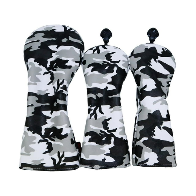 Golf Wood Headcover Durable Fleece Lining /3/5 UT Drivers Protector 3PCS 3 5