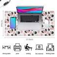 thumbnail image 5 of Long Mouse Pads for Desk,White Cow Black Spot Geometric Pattern Desk Mats on Top Of Desks, Desk Mouse Pad Extra Large with 3mm Non-Slip Base and Stitched Edge for Gaming,Office,Work,Home 31.5"x15.7", 5 of 6