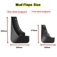 thumbnail image 6 of Mud Guards Fenders For Hyundai SantaFe 2023-2024, 4PCS No Drilling Mudflaps Splash Guards For Car, Custom Front Rear Tire Protector-black, 6 of 7