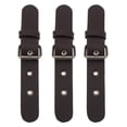 thumbnail image 4 of 3 X PU Leather Toggle Clasp Clouse for Coat Jacket Duffle DIY Sewing Buckle - Coffee, 4 of 6