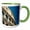 Green/White, variant on 3drose, Flavian Amphitheater, the Coliseum, Rome, Italy - Eu16 Dny0018 - David Noyes, 15oz Mug