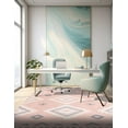 thumbnail image 7 of Unique Loom Mesa Collection Area Rug - Papago (6' 1" x 9' Rectangle Pink/Cream), 7 of 7