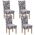 thumbnail image 1 of Printed Dining Chair Slipcovers Washable Softness Elastic Installation Chair Protector Banquet Chair Seat Cover for Hotel and Wedding Ceremony(Colour3,Set of 4), 1 of 7
