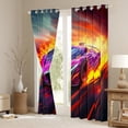 thumbnail image 3 of Castle Fairy Sport Car Curtains Pack of 2 (42x84 Each),Speed Race Car Curtains Blackout, 3 of 6