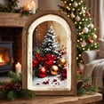 thumbnail image 5 of 2026 Christmas Indoor Decoration Vintage Christmas Wooden Framed Sign. Arched Frame Xmas Wall Art. Tabletop Hanging Purpose Decor For Holiday Indoor Home Party Ornament, 5 of 7