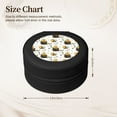 thumbnail image 2 of Naloa Honey Bee Insect Round Jewelry Box, Travel Jewelry Organizer, 3.9 x 3.9 x 2in Jewelry Storage Box for Women-Black, 2 of 7