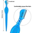 thumbnail image 2 of 28 Pcs Eyebrow Razor Knife Shaver Trimmer Shaver Multipurpose Exfoliating Tool Facial Hair Removal for Women Valentine Gift Giving(Blue), 2 of 5