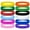 Assorted1, variant on GOGO 12 Pcs Silicone Wristbands for Kids, Rubber Bracelets, School Party Favors - Mixed Colors