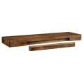 thumbnail image 4 of Bouclair Brown Long Mango Wood Floating Shelf, 4 of 4