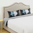 thumbnail image 5 of Haosy Satin Pillowcase for Hair and Skin Standard Cooling Silk Pillow Case with Envelope Closure White and Ice Wolf Face 20"x26", 5 of 9