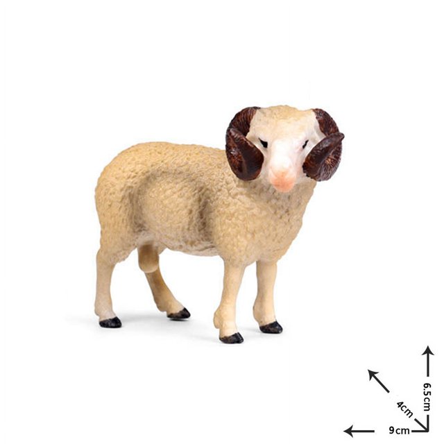 Animaux Réalistes de Volaille Simulation Chèvre Alpaga Agneau Antilope Ranch Modèle de Volaille Figurine d'Action en PVC Jouet Éducatif pour Enfants