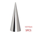 thumbnail image 1 of Advancent 5 / 12Pcs Tubo cónico Cono Moldes de rollo Crema de pan de cuerno Hacer molde Herramientas y accesorios para hornear plata 5 piezas 12*3*3 cm Advancent JJ19524-03B, 1 of 6