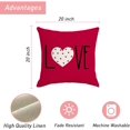 thumbnail image 3 of Valentine Day Love Pillow Covers 20x20 inch Set of 2, Throw Pillow Covers All You Need is Romantic Love Cushion Cases for Home Decor Wedding Bed Sofa Couch, 3 of 6