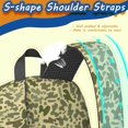 thumbnail image 4 of 17 Inch Lightweight Backpack,PVC Waterproof Oxford Fabric, Ergonomically Designed, with Large Capacity, Camouflage Print, 4 of 5