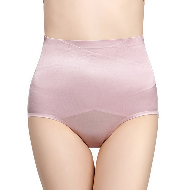 Women's Tummy Control Shapewear Panties Hi-waist Body Shaper Butt Lifter  Slimming Briefs - Pink