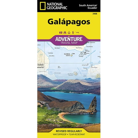 National Geographic Adventure Map Galapagos Map, Book 3408, (Paperback)