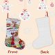 thumbnail image 3 of La Gran Aventura de la Paleta Tema: Calcetines de Navidad, fino lino blanco para colgar en escaleras y chimenea, decoración navideña para el hogar, regalo de Navidad.54cm×38cm, 3 of 5