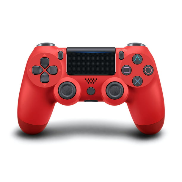 Wireless Game Controller PS4 Bluetooth Gamepad with Touch Panel, Magma Red  - Walmart.com