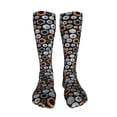 thumbnail image 5 of Xecao Colorful Screws Print Calf Socks Seamless Toe, Knee High Long Socks, Sports Socks Trouser Socks for Women and Men-One Size, 5 of 8
