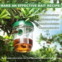 Solar Wasp Trap under $5! Yannianjz Solar Powered Wasp Trap, LED Insect Catcher for Outdoor, Bee Hornet Fly Control, Reusable Bug Trap with Double Entry, Garden Pest Solution