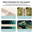 thumbnail image 3 of Starry Dinosaur Square Jewelry Box Organizer Display Case Necklace Bracelet Earring Holder Travel Portable Decorative Stand Storage Box for Rings Earrings Necklaces Bracelets - Girls Women Gift, 3 of 6