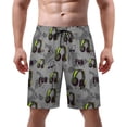 thumbnail image 1 of NICKSUN Men's Swim Trunks, Cute Print Quick Dry Summer Board Beach Shorts with Mesh Lining and Pockets, 1 of 6