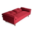thumbnail image 4 of Sofá Cama De Lino Rojo Modelo Mandela, 4 of 8