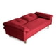 thumbnail image 4 of Sofá Cama De Lino Rojo Modelo Mandela, 4 of 8