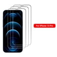 thumbnail image 4 of Protector de pantalla antiarañazos de vidrio templado HD de 3 piezas (para iPhone 13 Pro) Likrtyny Para estrenar, 4 of 9