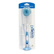 Dr Brown's Natural Flow Bottle Brush, Blue 1 Count + Makeup Blender Sponge