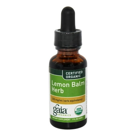 Gaia Herbs - Lemon Balm Herb 30ml - 1 oz. Formerly Lemon