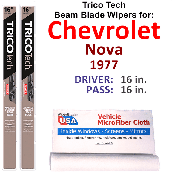 1977 Chevrolet Nova Beam Blade Wipers (Set of 2)
