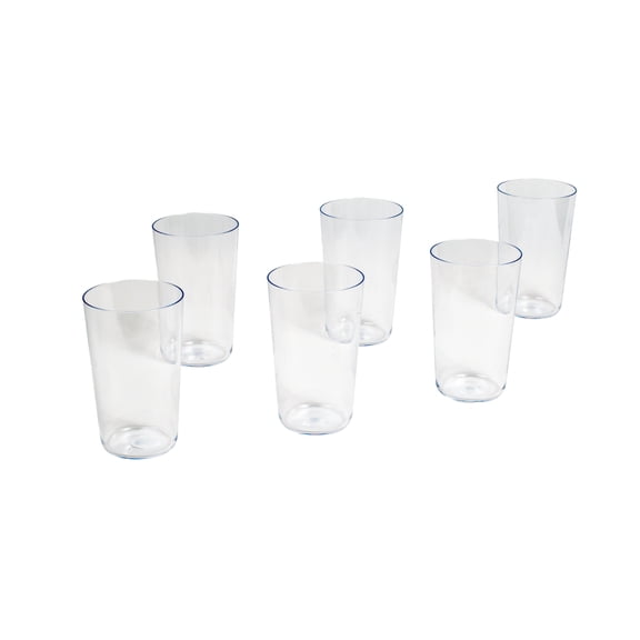 Tritan Simple Drinkware Set - Clear - 21.4 oz - Set of 6