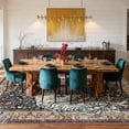 thumbnail image 3 of Moynesa Vintage Tiger 8'x10' Large Area Rug for Living Room, Washable Traditional Oriental Rug Distressed Floral Accent Carpet for Bedroom Dining Room Low Pile Non Slip Stain Resistant, Burgundy, 3 of 11