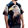thumbnail image 2 of Starry bird Men's Short Sleeve Spread Collar Hawaiian Shirts, Casual Printed Button Down Summer Beach Tops, Unisex Men's Shirts, 2 of 6