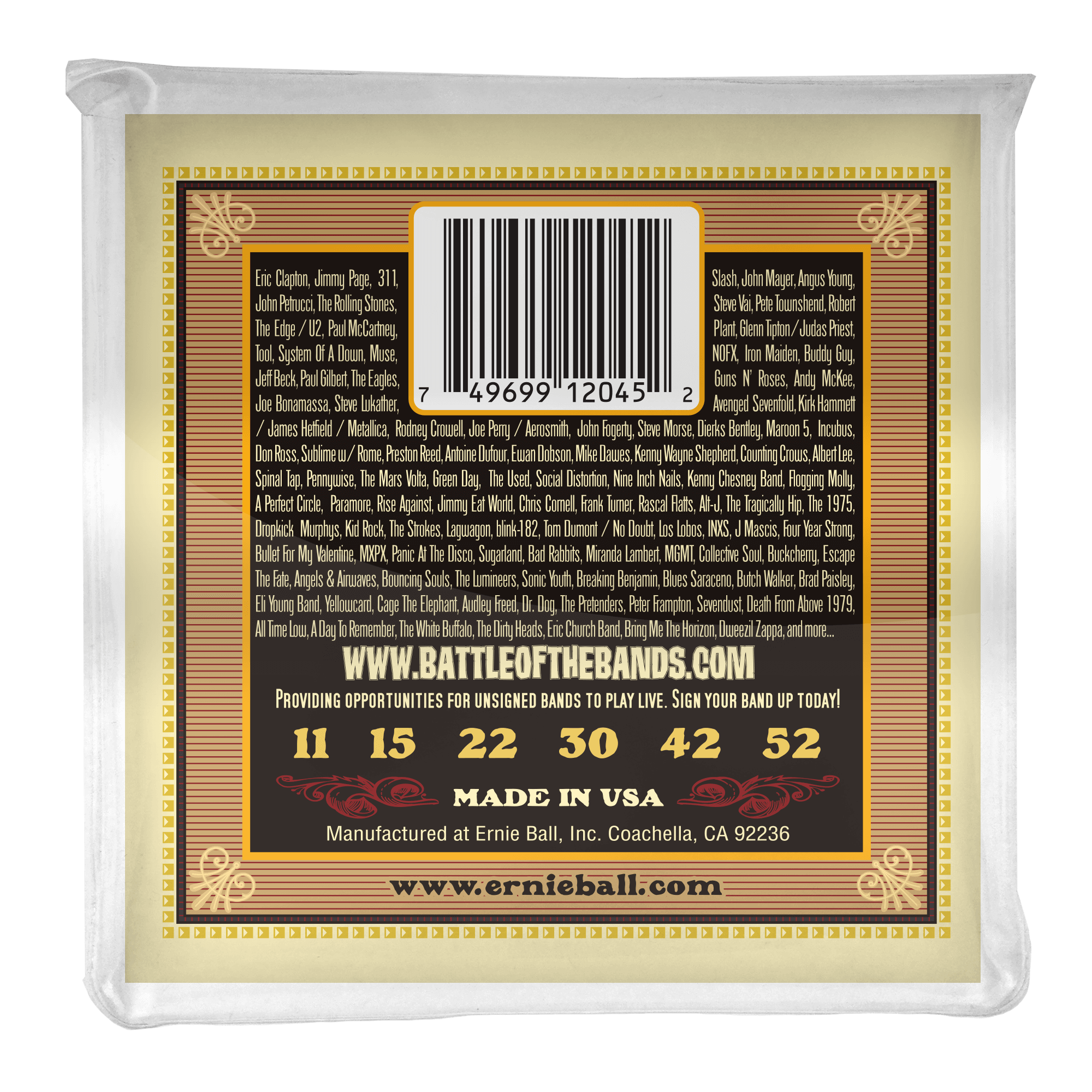 4 PACK Ernie Ball P02045 Earthwood Silk and Steel Soft Acoustic Set, .011 - .052