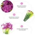thumbnail image 4 of 12pcs Spring Simulation Violet Bouquet Wedding Home Hotel Bouquet Decoration, 4 of 6