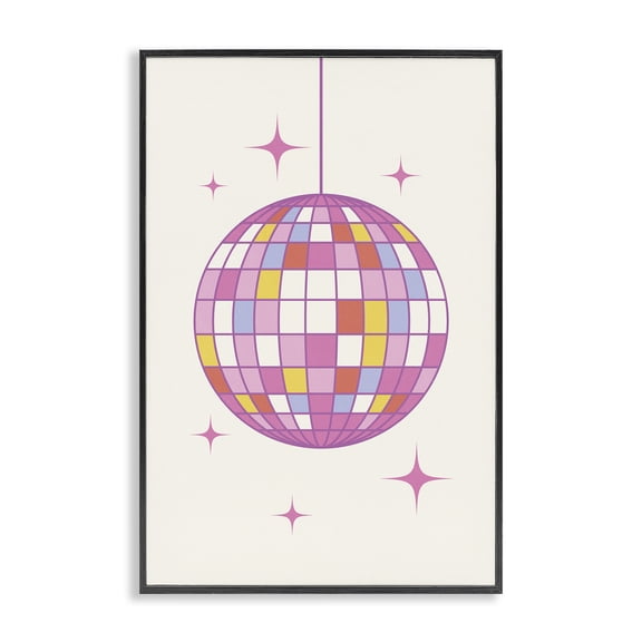 Stupell Industries Art Deco Black Framed Giclee Art, 12 x 18, by Nataly White