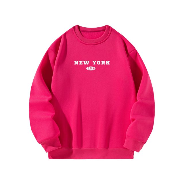 Sudadera para Mujer Jersey Trajes Casuales Disfraces Rojos Rosas Tops Sudadera con Cuello Redondo para Desplazamientos Uso Diario Compras , l L