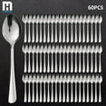 thumbnail image 2 of 60 Pieces Dinner Spoons, 7.1 inch Stainless Steel Spoons Silverware, Table Spoon for Home Kitchen Restaurant, Dishwasher Safe, 2 of 11