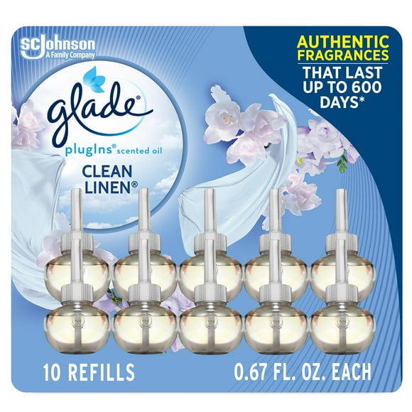 Air Freshener Glade PlugIns Scented Oil Clean Linen 10x20mL