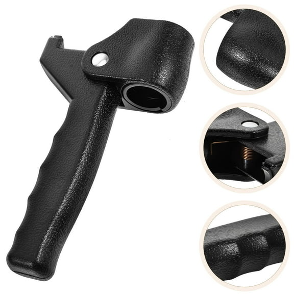 ROSENICE Ergonomic Plastic Cane Handle for Home Use Black Walking Aid with Improved Posture and Balance Support