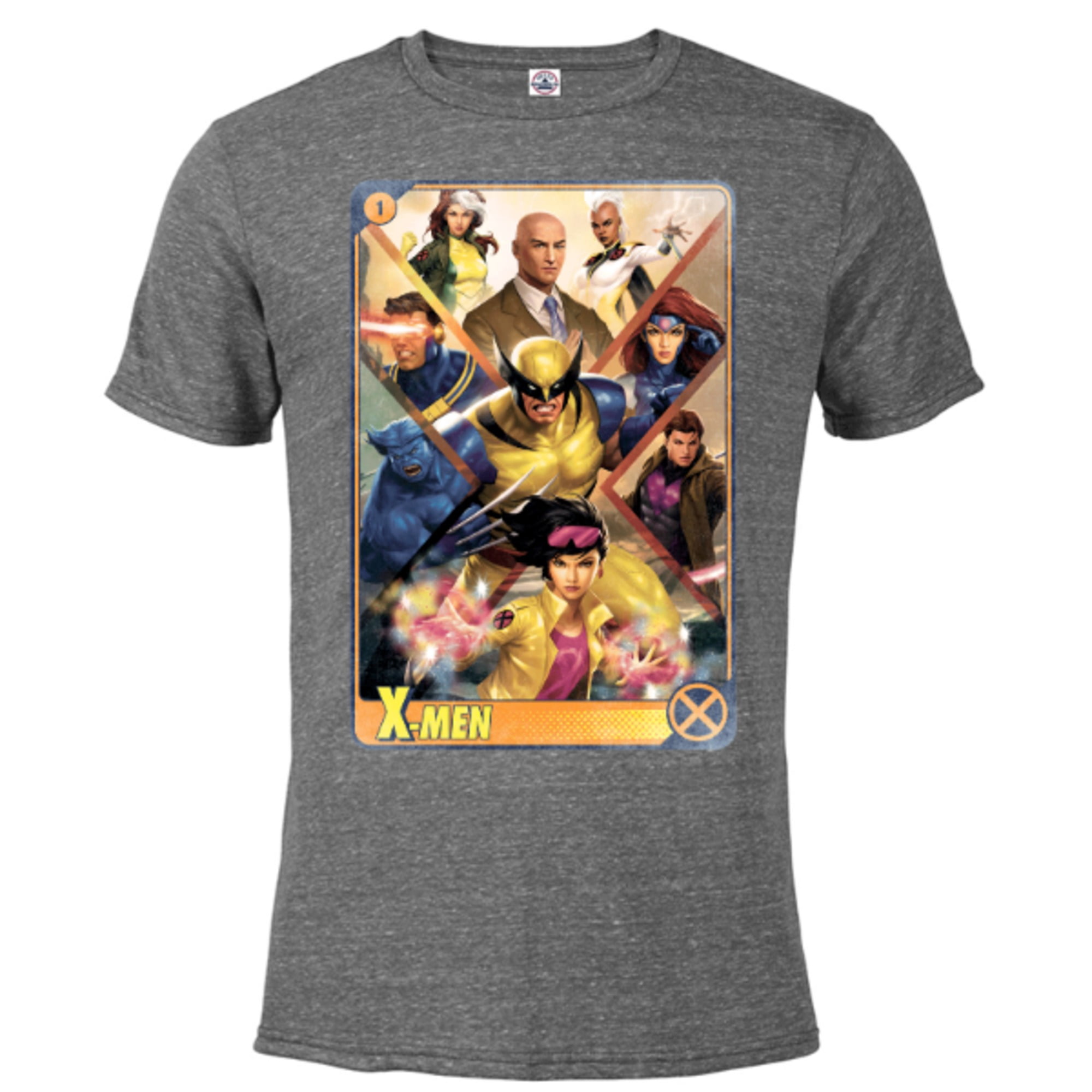 Marvel X-Men Mutant Super Heroes Trading Card - Short Sleeve Blended  T-Shirt for Adults – Customized-Black Snow Heather - Walmart.com