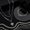 thumbnail image 5 of 7 Styles Necklace Chains Set 21 FT 304 Stainless Steel Rope/Paperclip/Twist Link/Cuban Link/Snake Chain Metal Chains Set for Necelace Jewellery DIY Statement Necklace for Men Women 1set, 5 of 6