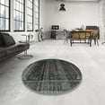 thumbnail image 4 of Ahgly Company Machine Washable Indoor Rectangle Traditional Charcoal Black Area Rugs, 8' x 12', 4 of 7