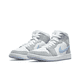 thumbnail image 3 of Neck-zapatillas de baloncesto Air Jordan 1 para mujer, calzado informal de corte medio, color blanco1699, 3 of 5